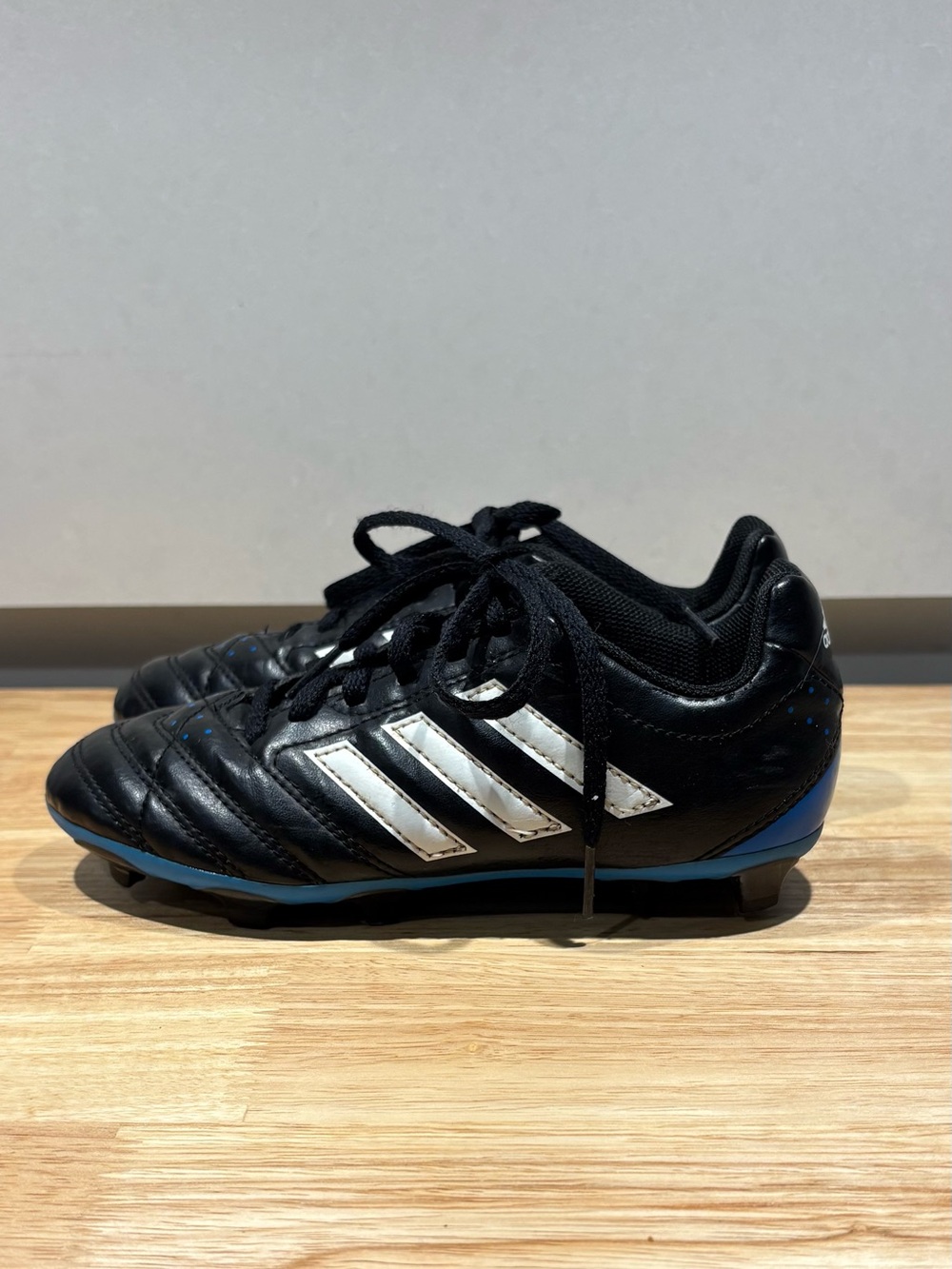 Adidas Ace 16.4 FG Soccer Cleats Synthetic Black White Blue Youth US 2 Male